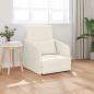 Preview: ARDEBO.de - Boden-Sofa-Bett 2-in-1 Creme 65x80x83 cm Velvet