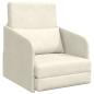 Preview: Boden-Sofa-Bett 2-in-1 Creme 65x80x83 cm Velvet