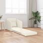 Preview: Boden-Sofa-Bett 2-in-1 Creme 65x80x83 cm Velvet