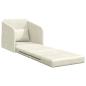 Preview: Boden-Sofa-Bett 2-in-1 Creme 65x80x83 cm Velvet