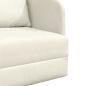 Preview: Boden-Sofa-Bett 2-in-1 Creme 65x80x83 cm Velvet
