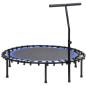 Preview: Fitness Trampolin mit Griff und Sicherheitspolster 122 cm