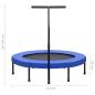 Preview: Fitness Trampolin mit Griff und Sicherheitspolster 122 cm