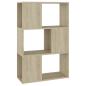 Preview: Bücherregal Raumteiler Sonoma-Eiche 60x24x94 cm Holzwerkstoff