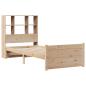 Preview: Massivholzbett mit Regal ohne Matratze 90x190 cm Kiefer