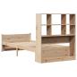 Preview: Massivholzbett mit Regal ohne Matratze 90x190 cm Kiefer