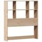 Preview: Massivholzbett mit Regal ohne Matratze 90x190 cm Kiefer