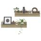 Preview: Wandregale 2 Stk. Sonoma-Eiche 80x11,5x18 cm Holzwerkstoff