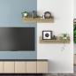 Preview: Wandregale 2 Stk. Sonoma-Eiche 80x11,5x18 cm Holzwerkstoff