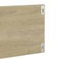 Preview: Wandregale 2 Stk. Sonoma-Eiche 80x11,5x18 cm Holzwerkstoff