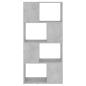 Preview: Bücherregal/Raumteiler Betongrau 60x24x124,5 cm