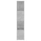 Preview: Bücherregal/Raumteiler Betongrau 60x24x124,5 cm