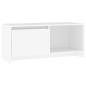 Preview: TV-Schrank Weiß 90x35x40 cm Holzwerkstoff