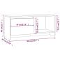 Preview: TV-Schrank Weiß 90x35x40 cm Holzwerkstoff
