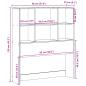 Preview: Kopfteil mit Stauraum 90 cm Massivholz Kiefer