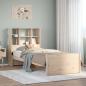 Preview: ARDEBO.de - Massivholzbett mit Regal ohne Matratze 90x200 cm Kiefer