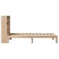 Preview: Massivholzbett mit Regal ohne Matratze 90x200 cm Kiefer
