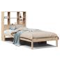 Preview: Massivholzbett mit Regal ohne Matratze 90x200 cm Kiefer