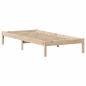 Preview: Massivholzbett mit Regal ohne Matratze 90x200 cm Kiefer
