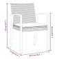 Preview: 9-tlg. Garten-Essgruppe mit Kissen Poly Rattan und Stahl