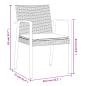 Preview: 9-tlg. Garten-Essgruppe mit Kissen Poly Rattan und Stahl