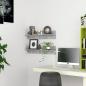Preview: ARDEBO.de - Wandregale 2 Stk. Betongrau 80x11,5x18 cm Holzwerkstoff