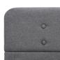Preview: Bettgestell Hellgrau Stoff 90x200 cm