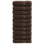 Preview: ARDEBO.de - Premium-Handtücher SOLUND 10 Stk. Braun 50x100 cm 600 g/m²
