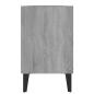 Preview: TV-Schrank mit Metallbeinen Grau Sonoma 103,5x30x50 cm