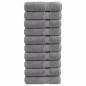 Preview: ARDEBO.de - Premium-Duschtücher SOLUND 10 Stk. Grau 70x140 cm 600 g/m²