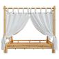 Preview: Himmelbett 200x200 cm Bambus