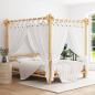 Preview: ARDEBO.de - Himmelbett 160x200 cm Bambus