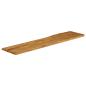 Preview: Tischplatte mit Baumkante 160x40x2,5 cm Massivholz Mango