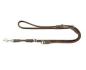 Preview: ARDEBO.de Hunter verstellbare Führleine Hunting Round & Soft braun 6mm/200cm 