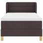 Preview: Boxspringbett mit Matratze Dunkelbraun 100x200 cm Stoff