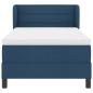 Preview: Boxspringbett mit Matratze Blau 90x200 cm Stoff
