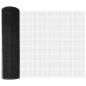 Preview: Zaunpfosten-Set Set aus 2 Grau Kunststoff, Metall 25 x 0.5 m