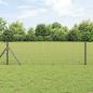 Preview: ARDEBO.de - Zaunpfosten Set 2 Stück Grau Stahl 25 x 0.5 m Langlebig