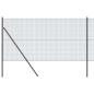 Preview: PVC-beschichtetes Zaunpfosten-Set Set aus 2 Grau