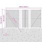 Preview: Drahtzaun mit 13 Pfosten Grau 1.6x25 m Stahl