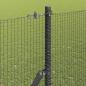 Preview: Schweißdrahtzaun mit 7 Pfosten Grau 1,4x50 m Stahl