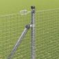 Preview: Zaunpfosten Set 2 Stück Verzinkter Stahl 10 x 1,5 m Langlebig