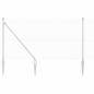 Preview: Geknoteter Drahtzaun mit 13 Spike-Posts 1,4x25 m Verzinkter Stahl