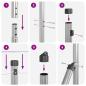Preview: Geknoteter Drahtzaun mit 13 Spike-Posts 1,4x25 m Verzinkter Stahl