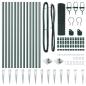 Preview: Zaunpfosten-Set Set aus 2 Grün Metall 25 x 0.5 m Robuste