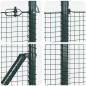 Preview: Zaunpfosten-Set Set aus 2 Grün Metall 25 x 0.5 m Robuste