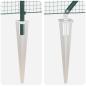 Preview: PVC-Zaunpfosten-Set 2er Set Grün PVC 25 x 1,5 m Langlebig