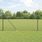 Preview: ARDEBO.de - Drahtzaun mit 7 Spike-Posts Grau 1,4x10 m Stahl