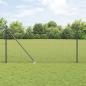 Preview: ARDEBO.de - Geschweißter Drahtzaun mit 13 Spike-Posten Grau 1x50 m Stahl