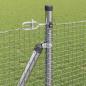 Preview: Zaunpfosten-Set 2 Stück Verzinkter Stahl 25 x 1 m Langlebig